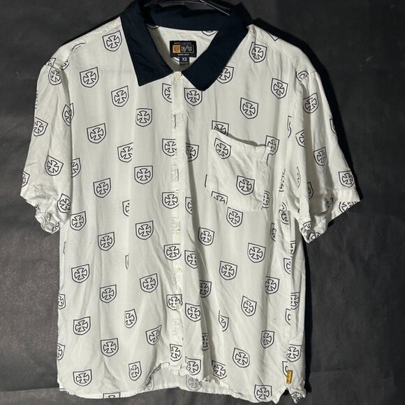 Independent Trucks X Brixton  Shirt Button Down  Polo Size Medium Unisex Blouse - Picture 1 of 7